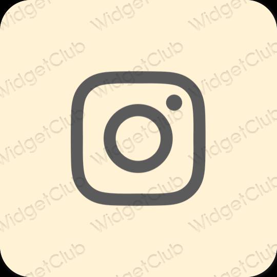Æstetisk beige Instagram app ikoner