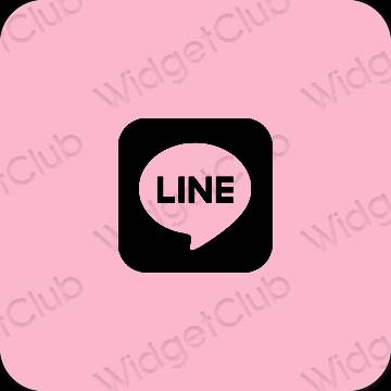 Icônes d'application LINE esthétiques