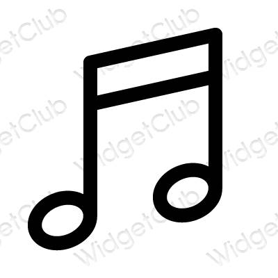 جمالية Music أيقونات التطبيقات