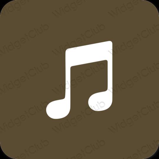 Esthetische Music app-pictogrammen