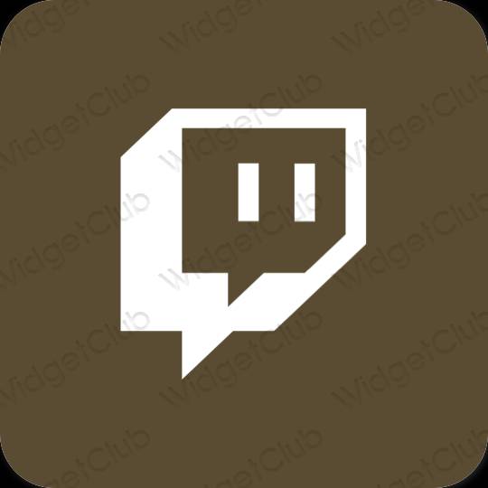 Esthetische Twitch app-pictogrammen