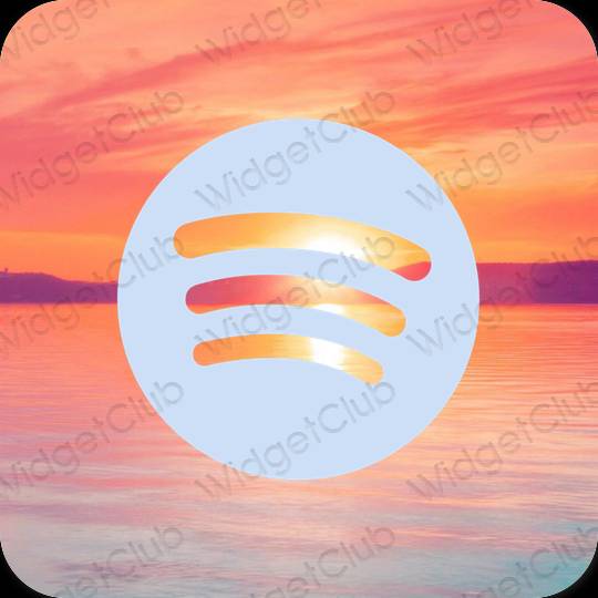 Ästhetisch Violett Spotify App-Symbole