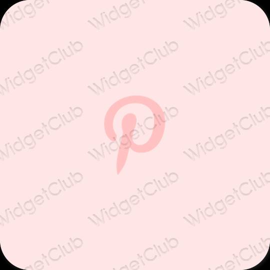 Estetisk rosa Pinterest app ikoner