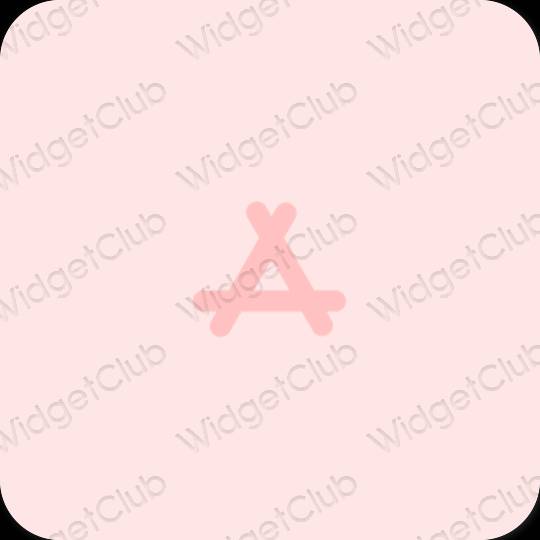 미적인 분홍 AppStore 앱 아이콘