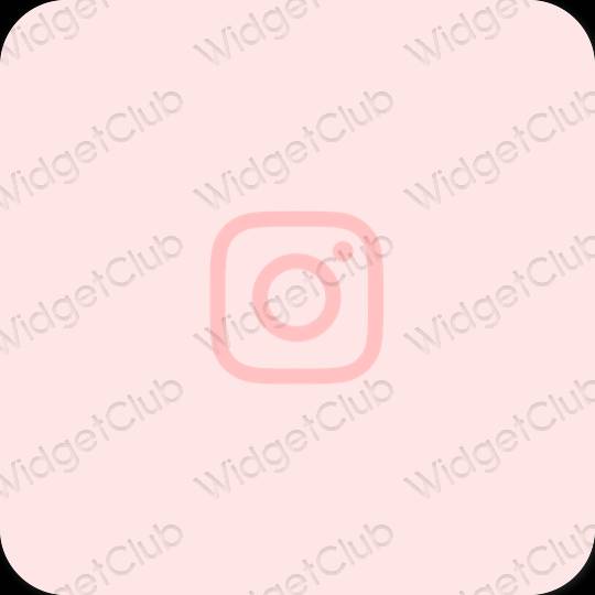 Estético rosa Instagram iconos de aplicaciones