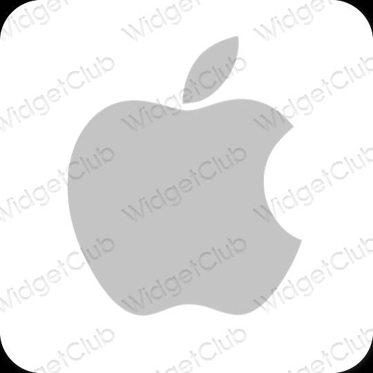 Estetis Abu-abu Apple Store ikon aplikasi