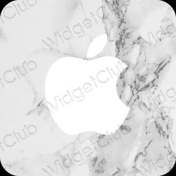 Estetik kelabu Apple Store ikon aplikasi