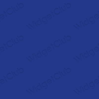 Estetik biru Safari ikon aplikasi