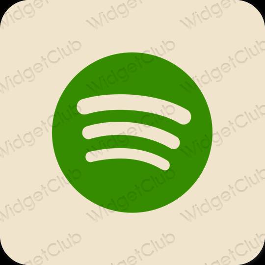 เกี่ยวกับความงาม สีเบจ Spotify ไอคอนแอพ