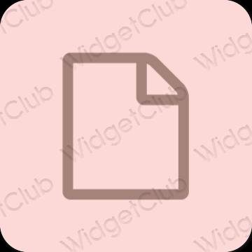 Esthetische Notes app-pictogrammen