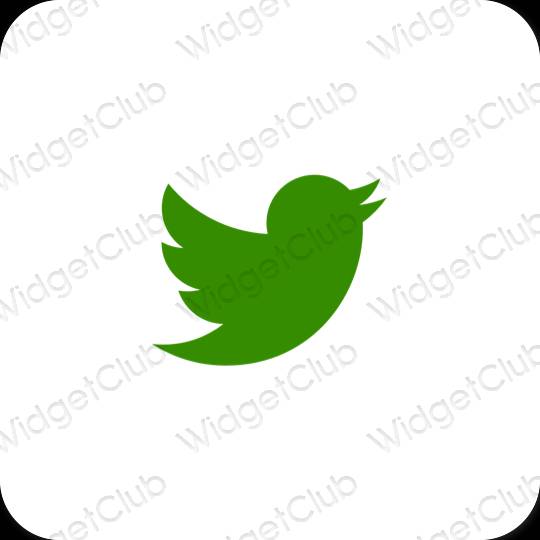 Esthetische Twitter app-pictogrammen