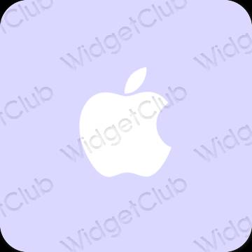 Estetis biru pastel Apple Store ikon aplikasi