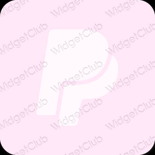 Estetisk lila Paypal app ikoner