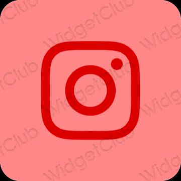 Esztétika rózsaszín Instagram alkalmazás ikonok