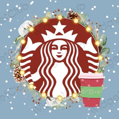 Ikon apl Starbucks Estetik