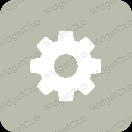 Esthetische Settings app-pictogrammen