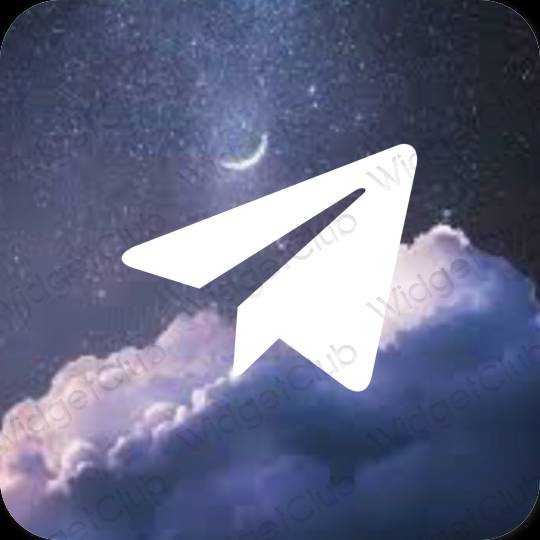 Icônes d'application Telegram esthétiques