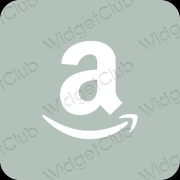 Estetisk grön Amazon app ikoner