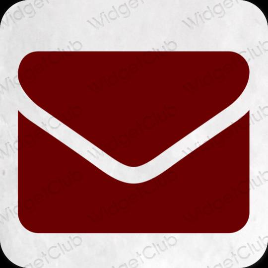 Estetis cokelat Gmail ikon aplikasi