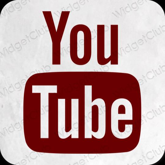 Естетичний коричневий Youtube значки програм