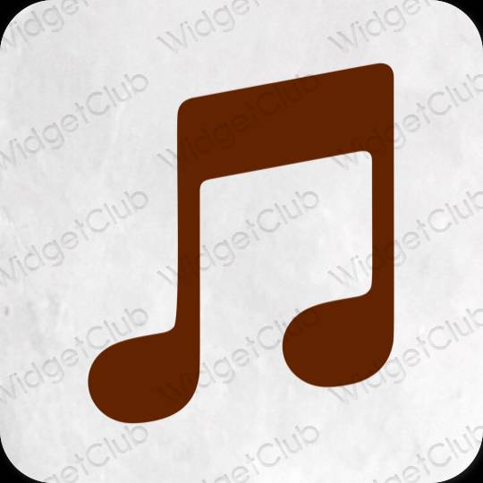 Icônes d'application Music esthétiques