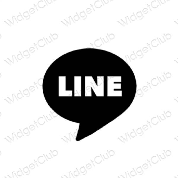 Estetske LINE ikone aplikacij