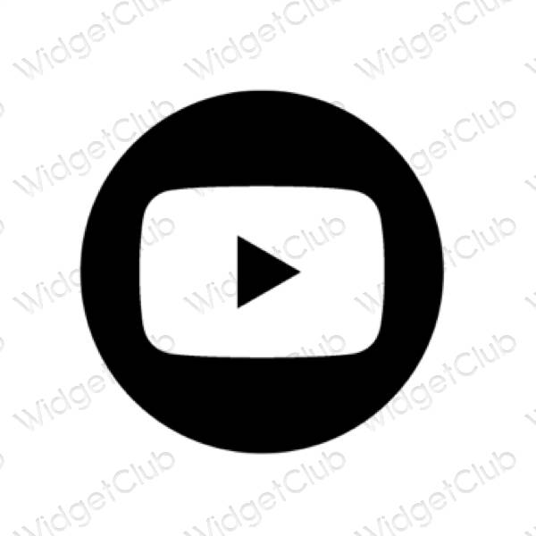 Æstetiske Youtube app-ikoner