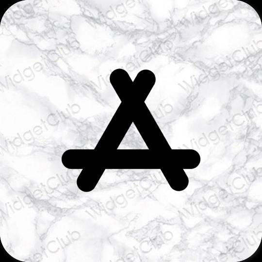 Estetisk svart AppStore app ikoner