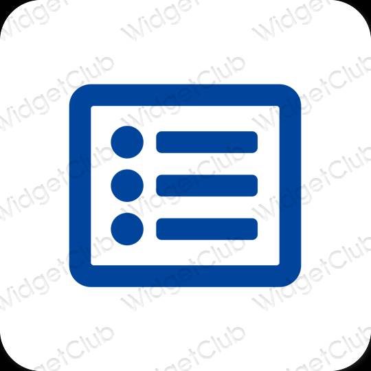 Esthetische Notes app-pictogrammen