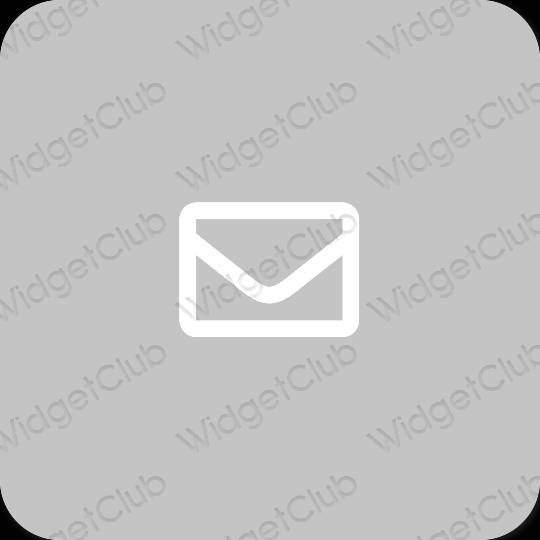 Stijlvol grijs Mail app-pictogrammen