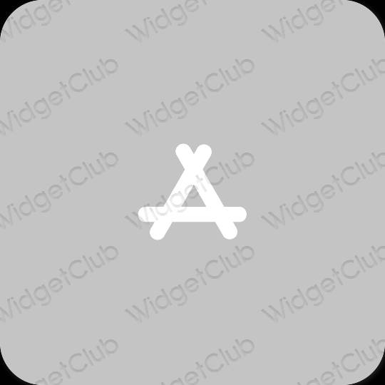 эстетический серый AppStore значки приложений