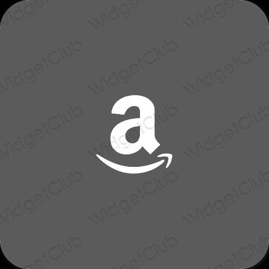 Естетичен сиво Amazon икони на приложения