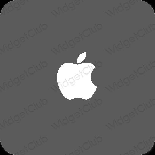 미적인 회색 Apple Store 앱 아이콘
