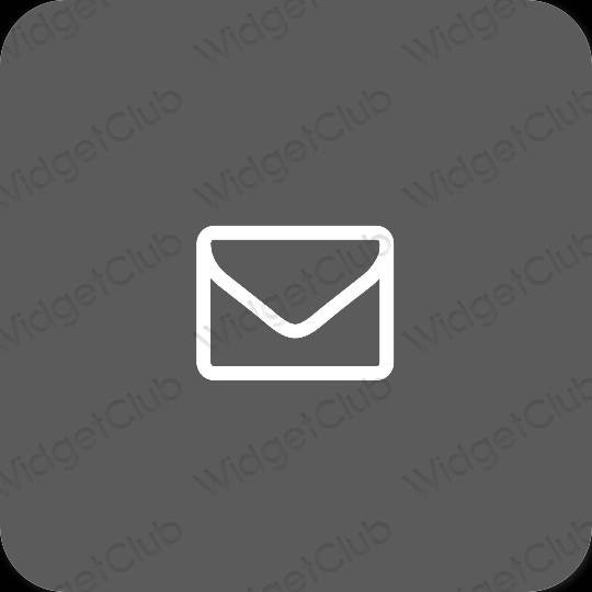 Aesthetic gray Mail app icons
