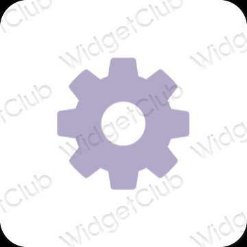 Esthetische Settings app-pictogrammen