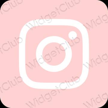 Естетичний рожевий Instagram значки програм