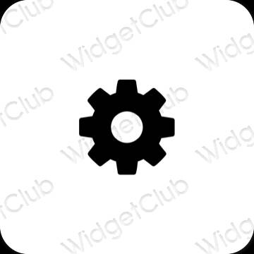 Esthetische Settings app-pictogrammen