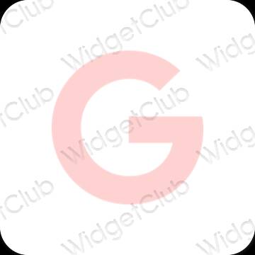 Esthetische Google app-pictogrammen