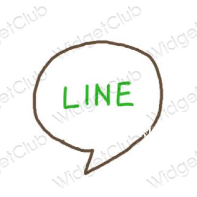 Esthetische LINE app-pictogrammen