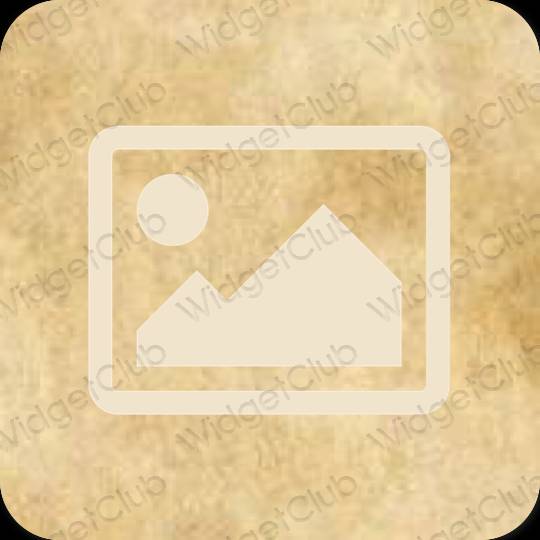 Ästhetisch Beige Photos App-Symbole