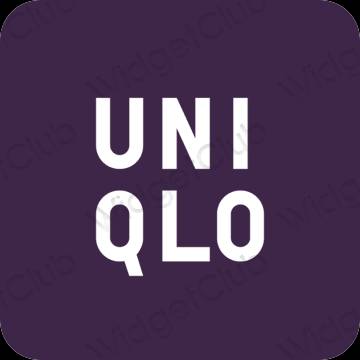 ესთეტიკური UNIQLO აპლიკაციის ხატები