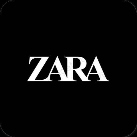 Estetis hitam ZARA ikon aplikasi