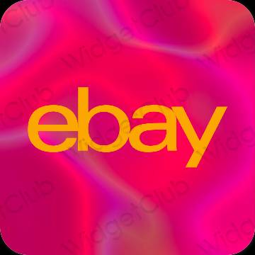 Estetik oren eBay ikon aplikasi