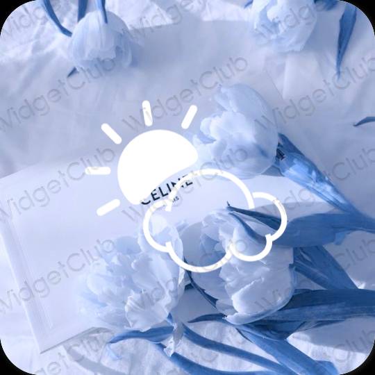 Icônes d'application Weather esthétiques