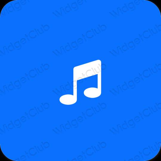 Ästhetisch neonblau Safari App-Symbole