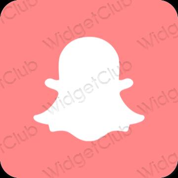 Estetisk rosa snapchat app ikoner