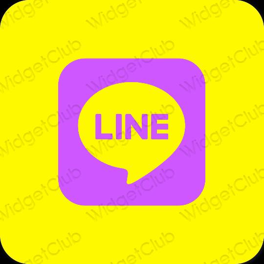 Esthetische LINE app-pictogrammen