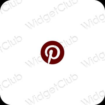 جمالية Pinterest أيقونات التطبيقات