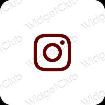 Pictograme pentru aplicații Instagram estetice