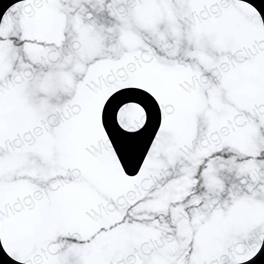 Aesthetic Map app icons